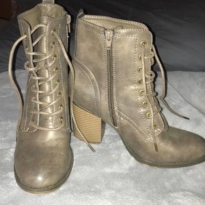 Lace up combat booties!